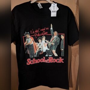 School of Rock Men's Graphic Black Tee Sz M NWT
